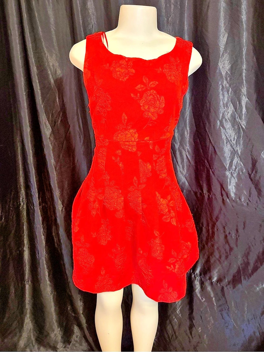 Ya ya club Floral Mini Dress in Red Size 0